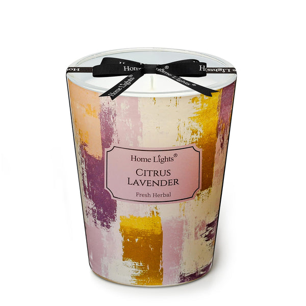 Vela de soja cítricos y lavanda HomeLights, 190 g