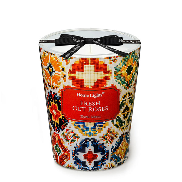 Vela de soja rosas frescas HomeLights, 190 g