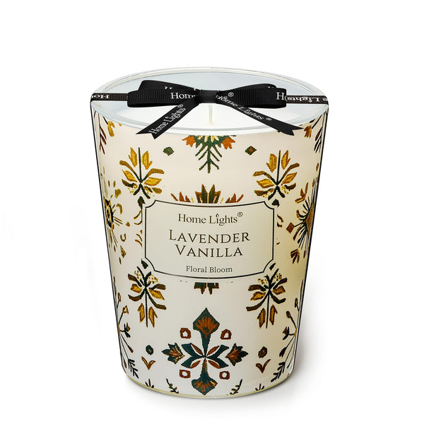 Vela de soja lavanda y vainilla HomeLights, 190 g