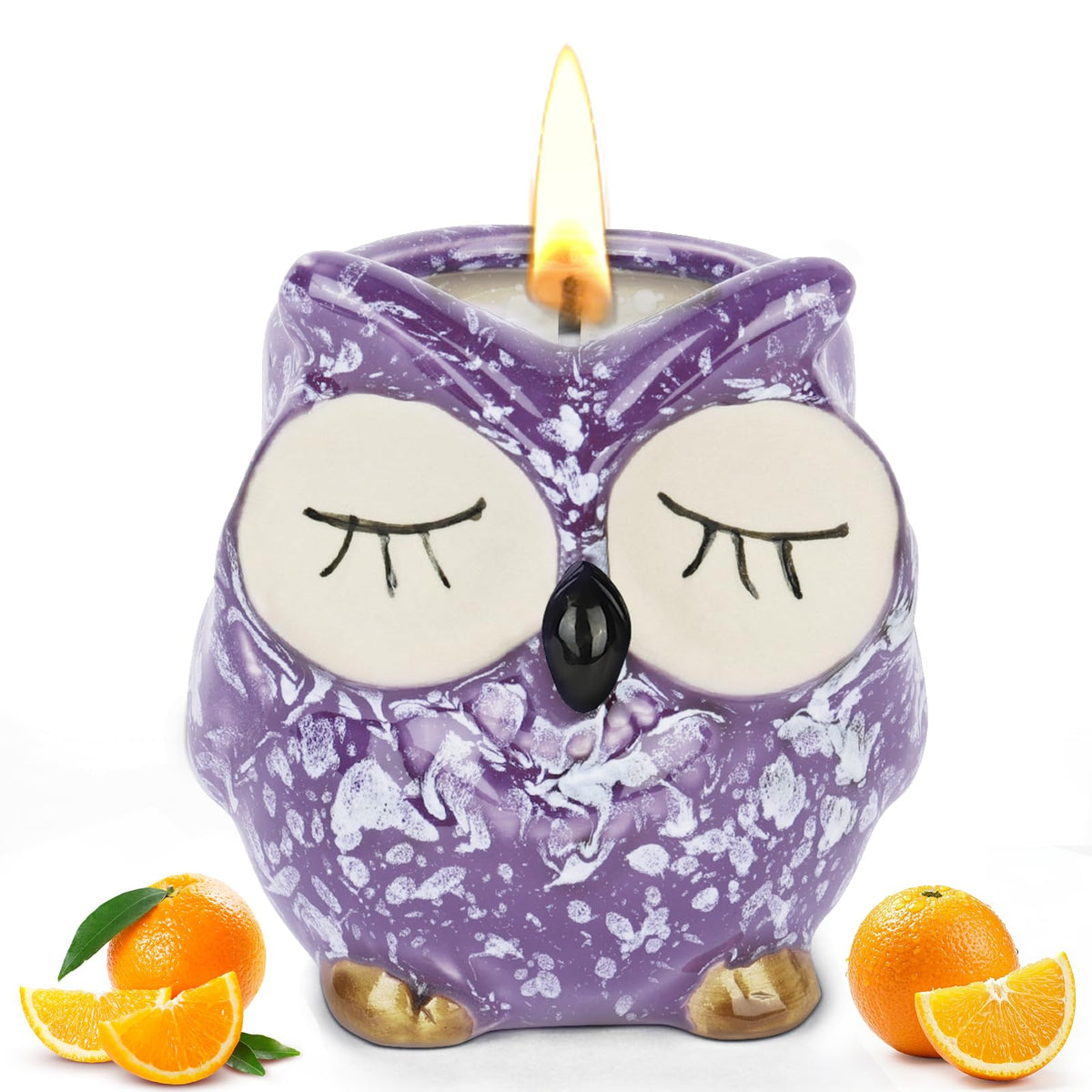 Vela perfumada de naranja dulce Lovely Owl