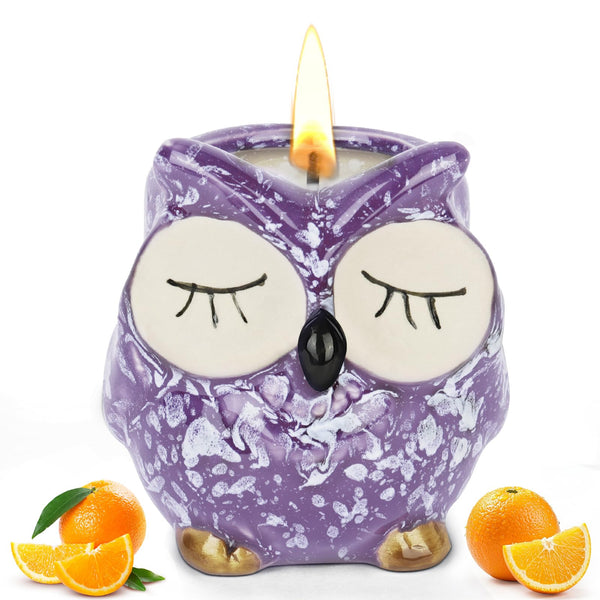 Vela perfumada de naranja dulce Lovely Owl