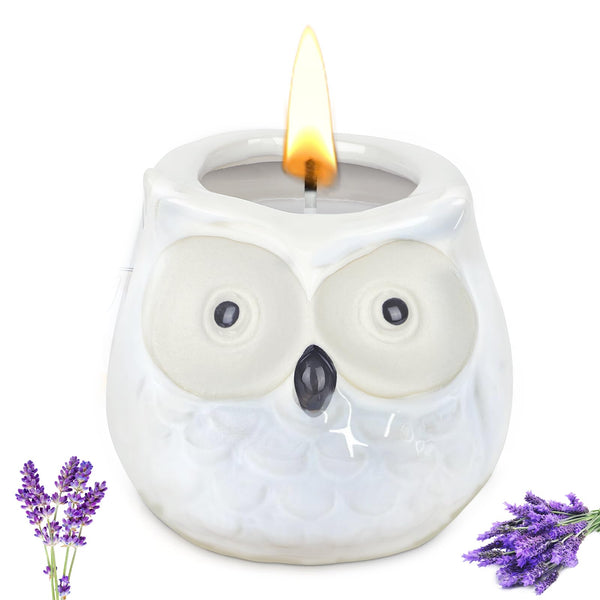 Vela perfumada blanca Lovely Owl
