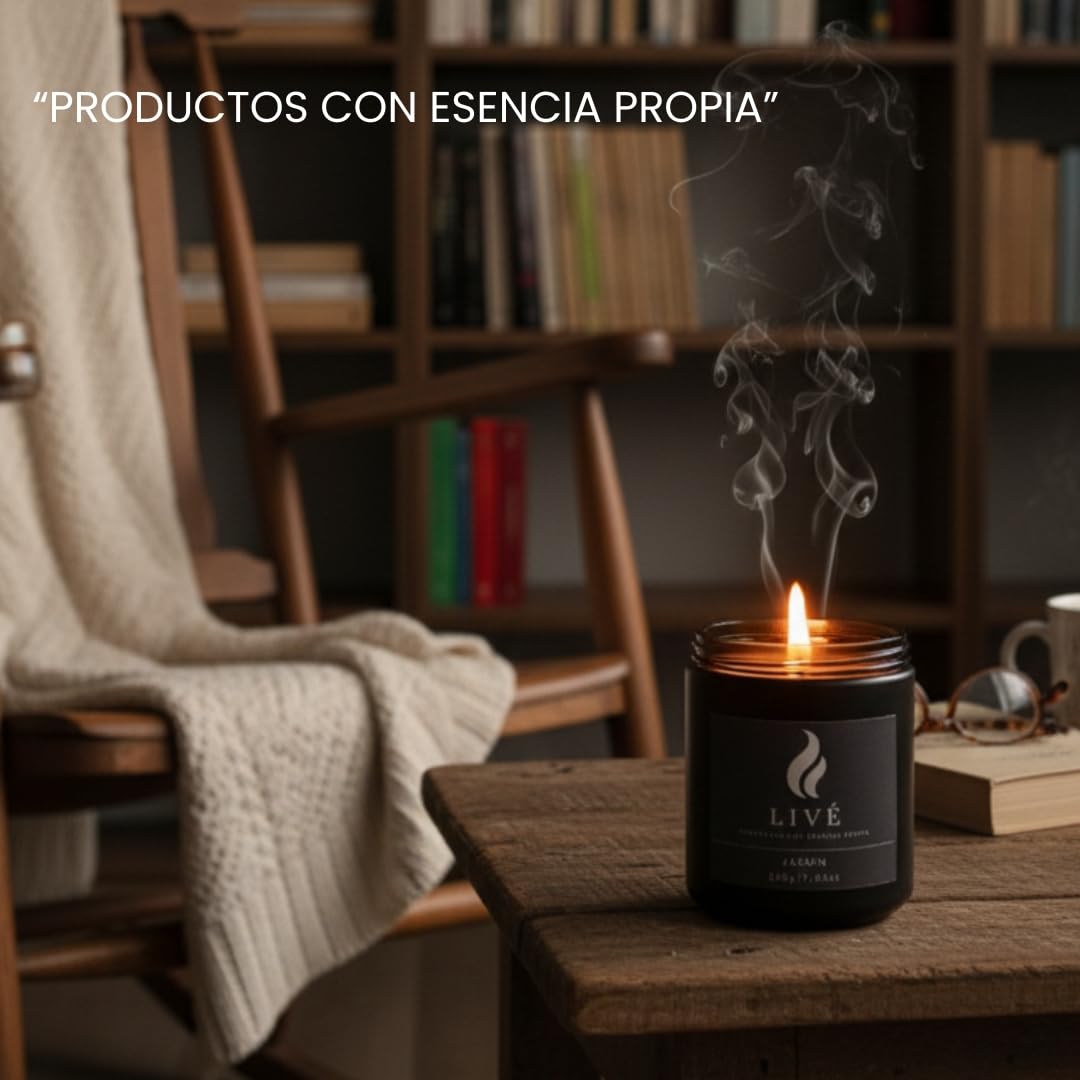 Vela de soja de jazmín LIVÉ con tapa metálica