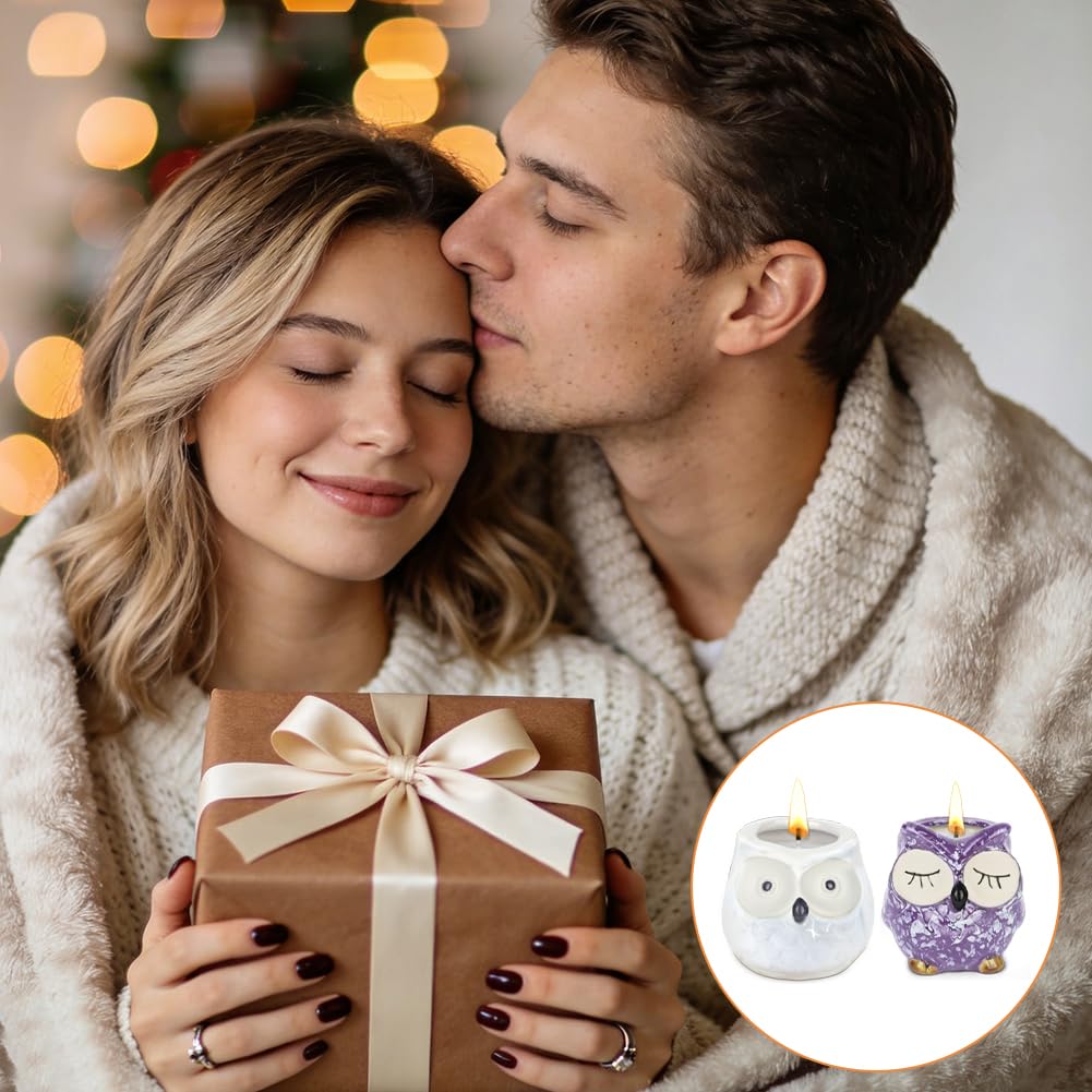 Vela perfumada blanca Lovely Owl