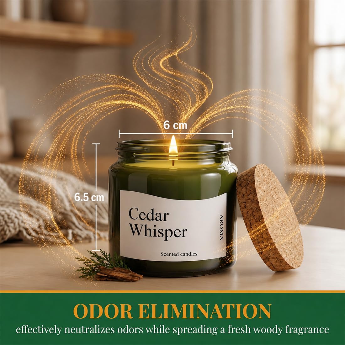 Vela perfumada de cedro