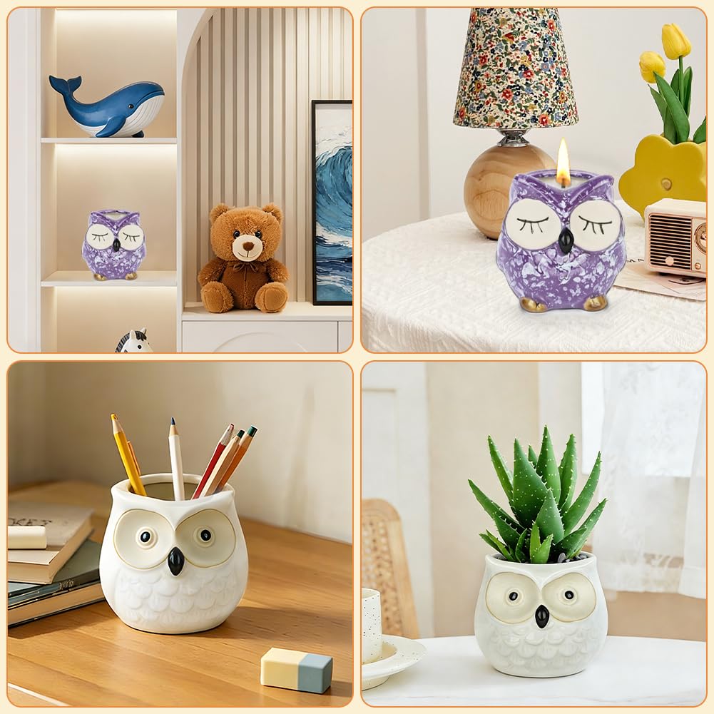 Vela perfumada blanca Lovely Owl
